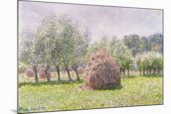 Haystack-Claude Monet-Mounted Premium Giclee Print