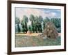 Haystacks, 1885-Claude Monet-Framed Giclee Print