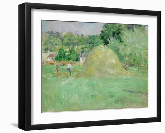 Haystacks at Bougival, 1883-Berthe Morisot-Framed Giclee Print