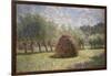 Haystacks at Giverny, 1893-Claude Monet-Framed Giclee Print