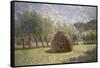 Haystacks at Giverny, 1893-Claude Monet-Framed Stretched Canvas