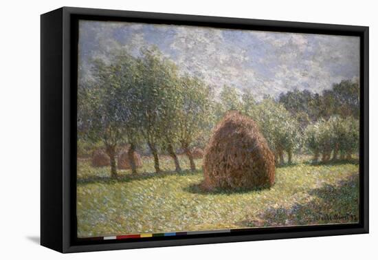 Haystacks at Giverny, 1893-Claude Monet-Framed Stretched Canvas