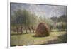 Haystacks at Giverny, 1893-Claude Monet-Framed Giclee Print