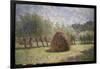 Haystacks at Giverny, 1893-Claude Monet-Framed Giclee Print