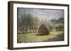 Haystacks at Giverny, 1893-Claude Monet-Framed Giclee Print