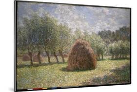 Haystacks at Giverny, 1893-Claude Monet-Mounted Giclee Print