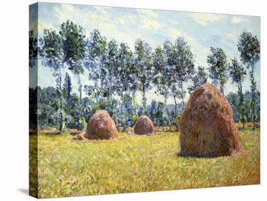 Haystacks at Giverny-Claude Monet-Stretched Canvas