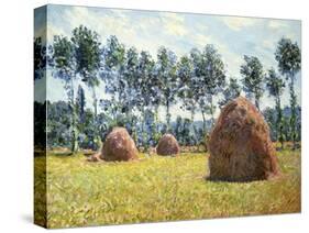 Haystacks at Giverny-Claude Monet-Stretched Canvas