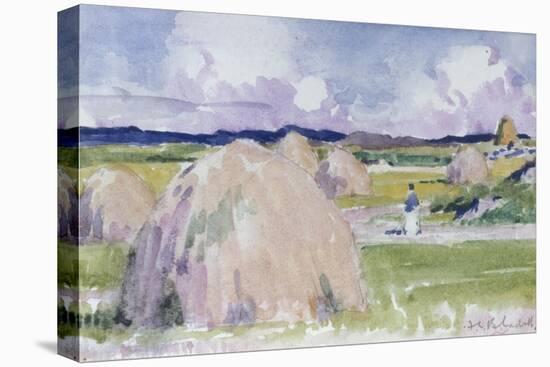 Haystacks at Iona-Francis Campbell Boileau Cadell-Stretched Canvas