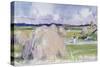 Haystacks at Iona-Francis Campbell Boileau Cadell-Stretched Canvas