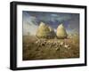 Haystacks; Autumn 1874-Jean-François Millet-Framed Art Print