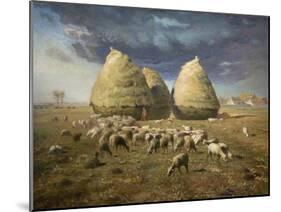 Haystacks; Autumn 1874-Jean-François Millet-Mounted Art Print