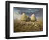 Haystacks; Autumn 1874-Jean-François Millet-Framed Art Print