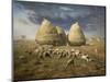 Haystacks; Autumn 1874-Jean-François Millet-Mounted Art Print