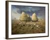 Haystacks; Autumn 1874-Jean-François Millet-Framed Art Print