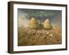 Haystacks: Autumn, c.1874-Jean-Francois Millet-Framed Giclee Print