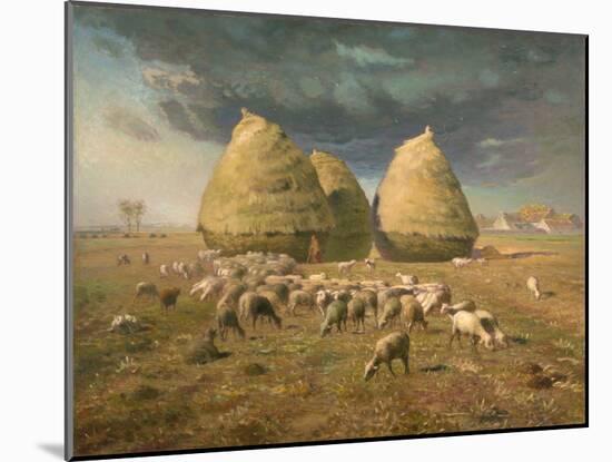 Haystacks: Autumn, c.1874-Jean-Francois Millet-Mounted Giclee Print