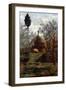 Haystacks Between Olive Trees-Giovanni Muzzioli-Framed Giclee Print