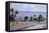 Haystacks by the Sea-Maximilien Luce-Framed Stretched Canvas