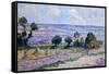 Haystacks by the Sea-Maximilien Luce-Framed Stretched Canvas