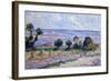 Haystacks by the Sea-Maximilien Luce-Framed Giclee Print