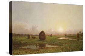 Haystacks, C.1876-88-Martin Johnson Heade-Stretched Canvas