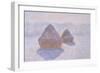 Haystacks (Effect of Snow and Sun), 1891-Claude Monet-Framed Giclee Print