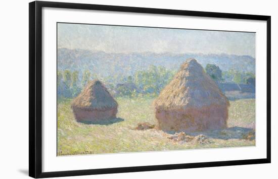 Haystacks, End of Summer, 1891-Claude Monet-Framed Giclee Print