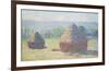 Haystacks, End of Summer, 1891-Claude Monet-Framed Art Print