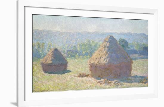 Haystacks, End of Summer, 1891-Claude Monet-Framed Art Print