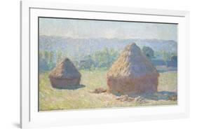 Haystacks, End of Summer, 1891-Claude Monet-Framed Art Print