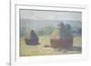 Haystacks: End of Summer-Claude Monet-Framed Giclee Print