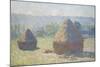 Haystacks: End of Summer-Claude Monet-Mounted Giclee Print
