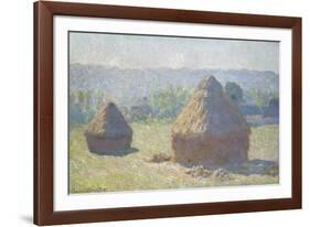 Haystacks: End of Summer-Claude Monet-Framed Giclee Print