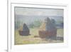 Haystacks: End of Summer-Claude Monet-Framed Giclee Print