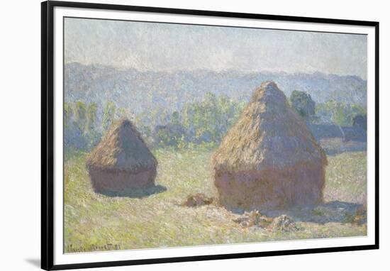 Haystacks: End of Summer-Claude Monet-Framed Giclee Print