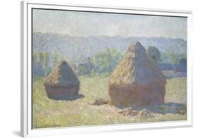 Haystacks: End of Summer-Claude Monet-Framed Giclee Print