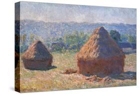 Haystacks, End of the Summer, Morning Effects-Claude Monet-Stretched Canvas