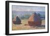 Haystacks, End of the Summer, Morning Effects-Claude Monet-Framed Art Print