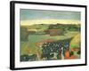 Haystacks in Brittany, 1890-Paul Gauguin-Framed Giclee Print