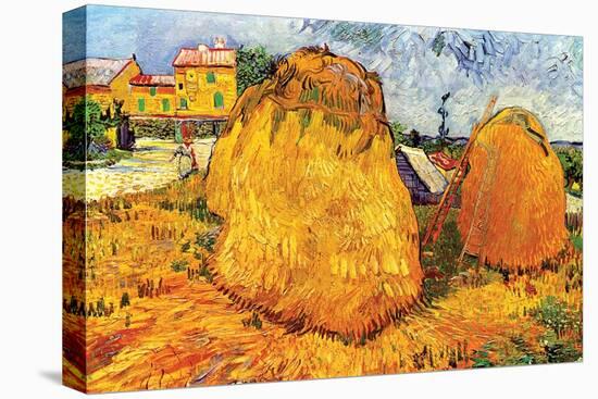 Haystacks in Provence, 1888-Vincent van Gogh-Stretched Canvas