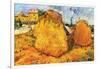 Haystacks in Provence, 1888-Vincent van Gogh-Framed Giclee Print