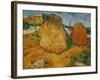 Haystacks in Provence, c.1888-Vincent van Gogh-Framed Giclee Print