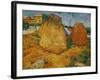 Haystacks in Provence, c.1888-Vincent van Gogh-Framed Giclee Print