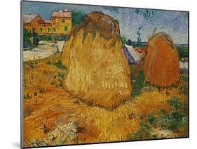 Haystacks in Provence, c.1888-Vincent van Gogh-Mounted Giclee Print