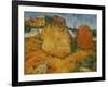 Haystacks in Provence, c.1888-Vincent van Gogh-Framed Giclee Print