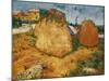 Haystacks in Provence. Oil on canvas (1888) Cat. No. 226.-Vincent van Gogh-Mounted Giclee Print