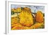 Haystacks In Provence-Vincent van Gogh-Framed Art Print