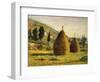 Haystacks in Sun, 1890-Silvestro Lega-Framed Giclee Print