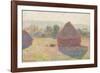 Haystacks, Midday, 1890-Claude Monet-Framed Giclee Print